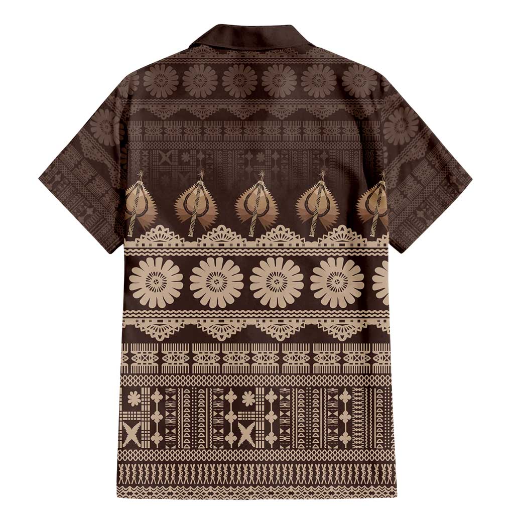 Bula Fiji Iri ni Meke Family Matching Mermaid Dress and Hawaiian Shirt Kuvui Fijian Masi - Polynesian Pride