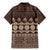 Bula Fiji Iri ni Meke Family Matching Mermaid Dress and Hawaiian Shirt Kuvui Fijian Masi - Polynesian Pride