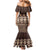 Bula Fiji Iri ni Meke Family Matching Mermaid Dress and Hawaiian Shirt Kuvui Fijian Masi - Polynesian Pride
