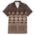 Bula Fiji Iri ni Meke Family Matching Off The Shoulder Long Sleeve Dress and Hawaiian Shirt Kuvui Fijian Masi - Polynesian Pride