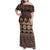 Bula Fiji Iri ni Meke Family Matching Off Shoulder Maxi Dress and Hawaiian Shirt Kuvui Fijian Masi - Polynesian Pride