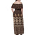Bula Fiji Iri ni Meke Family Matching Off Shoulder Maxi Dress and Hawaiian Shirt Kuvui Fijian Masi - Polynesian Pride