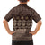 Bula Fiji Iri ni Meke Family Matching Short Sleeve Bodycon Dress and Hawaiian Shirt Kuvui Fijian Masi - Polynesian Pride