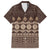 Bula Fiji Iri ni Meke Family Matching Short Sleeve Bodycon Dress and Hawaiian Shirt Kuvui Fijian Masi - Polynesian Pride