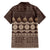 Bula Fiji Iri ni Meke Family Matching Short Sleeve Bodycon Dress and Hawaiian Shirt Kuvui Fijian Masi - Polynesian Pride