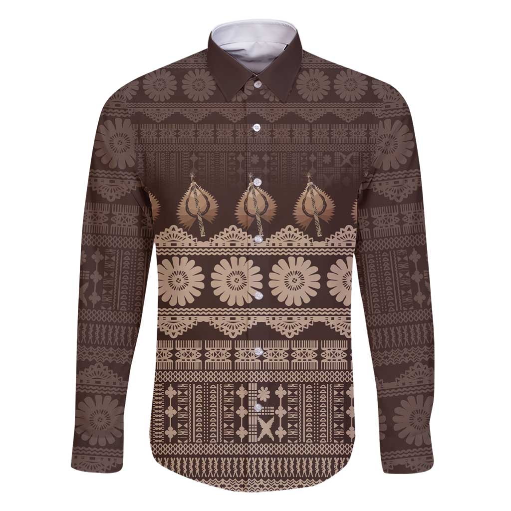 Bula Fiji Iri ni Meke Family Matching Short Sleeve Bodycon Dress and Hawaiian Shirt Kuvui Fijian Masi - Polynesian Pride