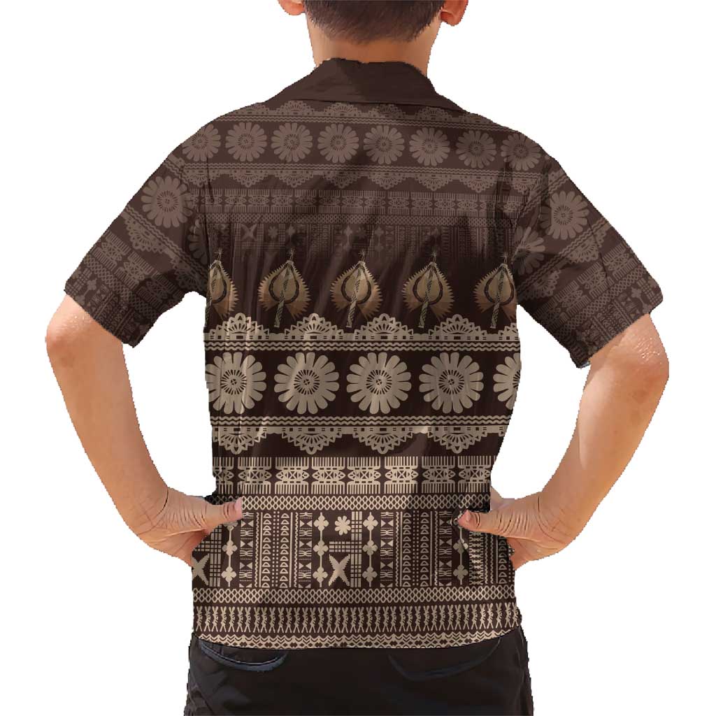 Bula Fiji Iri ni Meke Hawaiian Shirt Kuvui Fijian Masi - Polynesian Pride