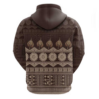 Bula Fiji Iri ni Meke Hoodie Kuvui Fijian Masi - Polynesian Pride