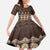 Bula Fiji Iri ni Meke Kid Short Sleeve Dress Kuvui Fijian Masi - Polynesian Pride