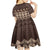 Bula Fiji Iri ni Meke Kid Short Sleeve Dress Kuvui Fijian Masi - Polynesian Pride