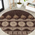 Bula Fiji Iri ni Meke Round Carpet Kuvui Fijian Masi - Polynesian Pride