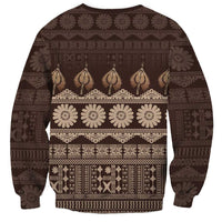 Bula Fiji Iri ni Meke Sweatshirt Kuvui Fijian Masi - Polynesian Pride