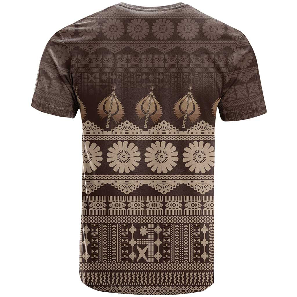 Bula Fiji Iri ni Meke T Shirt Kuvui Fijian Masi - Polynesian Pride