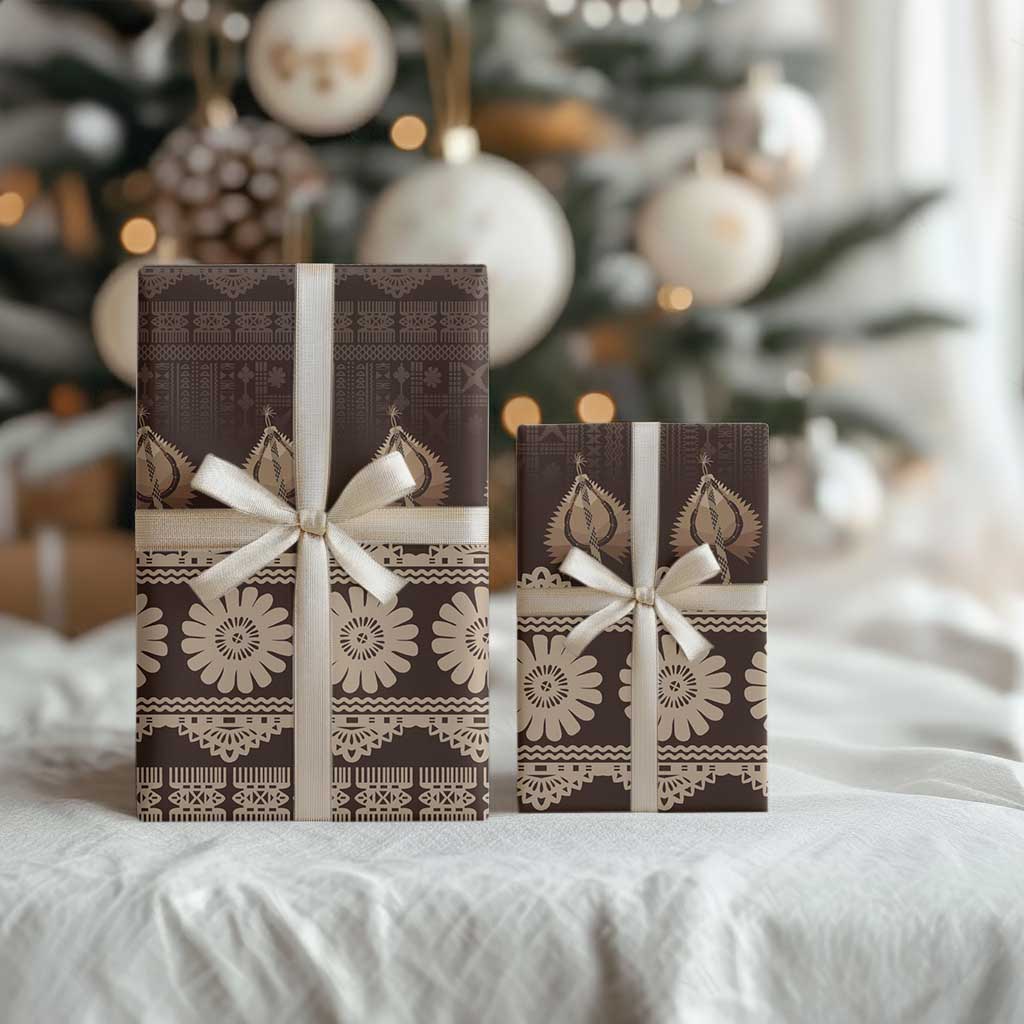 Bula Fiji Iri ni Meke Wrapping Paper Kuvui Fijian Masi - Polynesian Pride