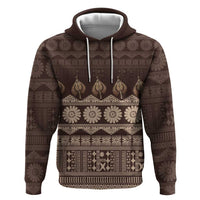 Bula Fiji Iri ni Meke Zip Hoodie Kuvui Fijian Masi - Polynesian Pride