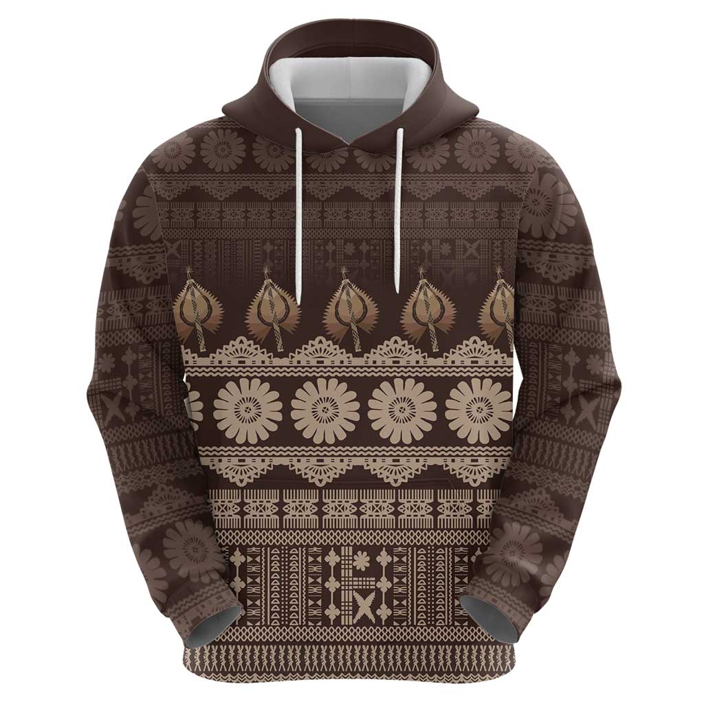 Bula Fiji Iri ni Meke Zip Hoodie Kuvui Fijian Masi - Polynesian Pride