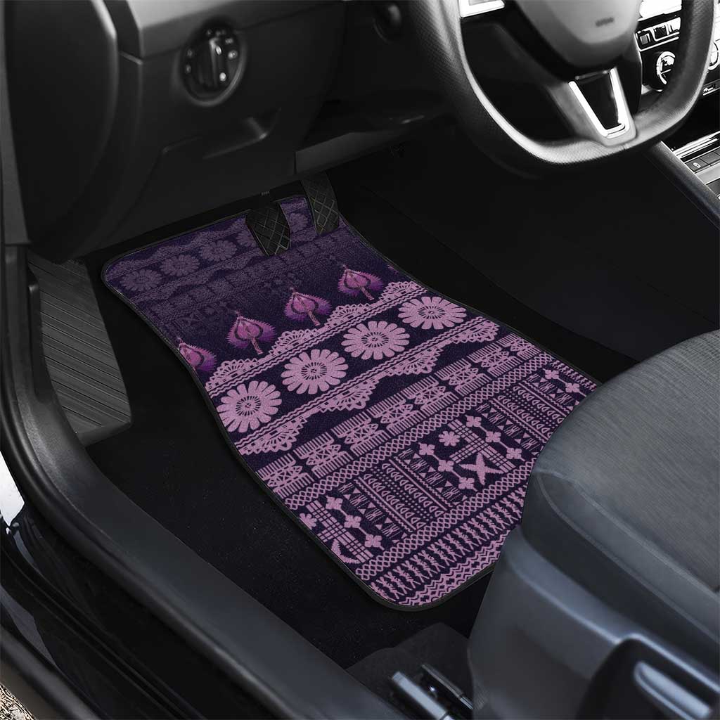Bula Fiji Iri ni Meke Car Mats Lokaloka Fijian Masi - Polynesian Pride