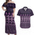 Bula Fiji Iri ni Meke Couples Matching Off Shoulder Maxi Dress and Hawaiian Shirt Lokaloka Fijian Masi - Polynesian Pride