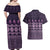 Bula Fiji Iri ni Meke Couples Matching Off Shoulder Maxi Dress and Hawaiian Shirt Lokaloka Fijian Masi - Polynesian Pride