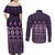 Bula Fiji Iri ni Meke Couples Matching Off Shoulder Maxi Dress and Long Sleeve Button Shirt Lokaloka Fijian Masi - Polynesian Pride