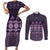 Bula Fiji Iri ni Meke Couples Matching Short Sleeve Bodycon Dress and Long Sleeve Button Shirt Lokaloka Fijian Masi - Polynesian Pride