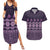 Bula Fiji Iri ni Meke Couples Matching Summer Maxi Dress and Hawaiian Shirt Lokaloka Fijian Masi - Polynesian Pride