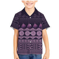 Bula Fiji Iri ni Meke Family Matching Mermaid Dress and Hawaiian Shirt Lokaloka Fijian Masi - Polynesian Pride