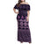 Bula Fiji Iri ni Meke Family Matching Off Shoulder Maxi Dress and Hawaiian Shirt Lokaloka Fijian Masi - Polynesian Pride