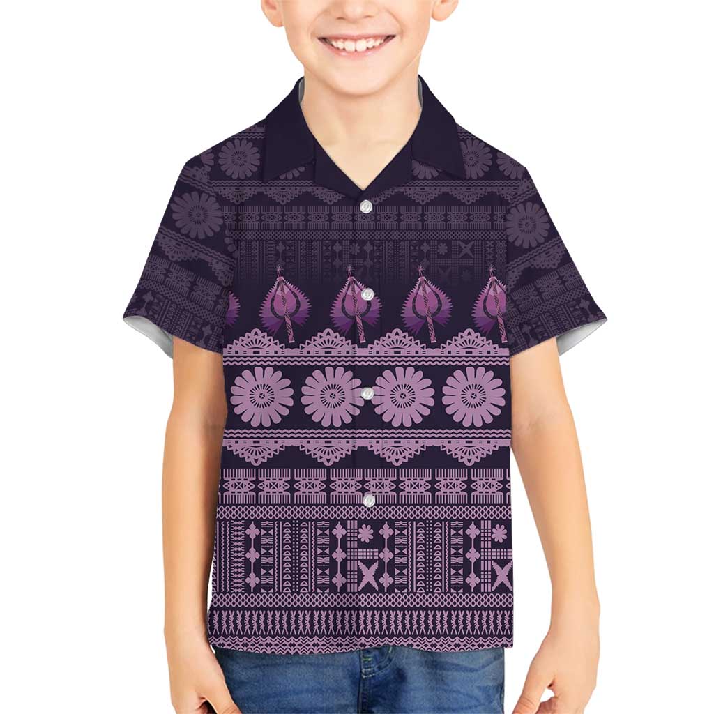 Bula Fiji Iri ni Meke Family Matching Puletasi and Hawaiian Shirt Lokaloka Fijian Masi - Polynesian Pride