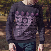 Bula Fiji Iri ni Meke Ugly Christmas Sweater Lokaloka Fijian Masi - Polynesian Pride