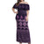 Bula Fiji Iri ni Meke Off Shoulder Maxi Dress Lokaloka Fijian Masi - Polynesian Pride