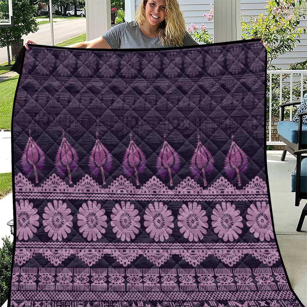 Bula Fiji Iri ni Meke Quilt Lokaloka Fijian Masi - Polynesian Pride