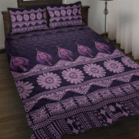 Bula Fiji Iri ni Meke Quilt Bed Set Lokaloka Fijian Masi - Polynesian Pride