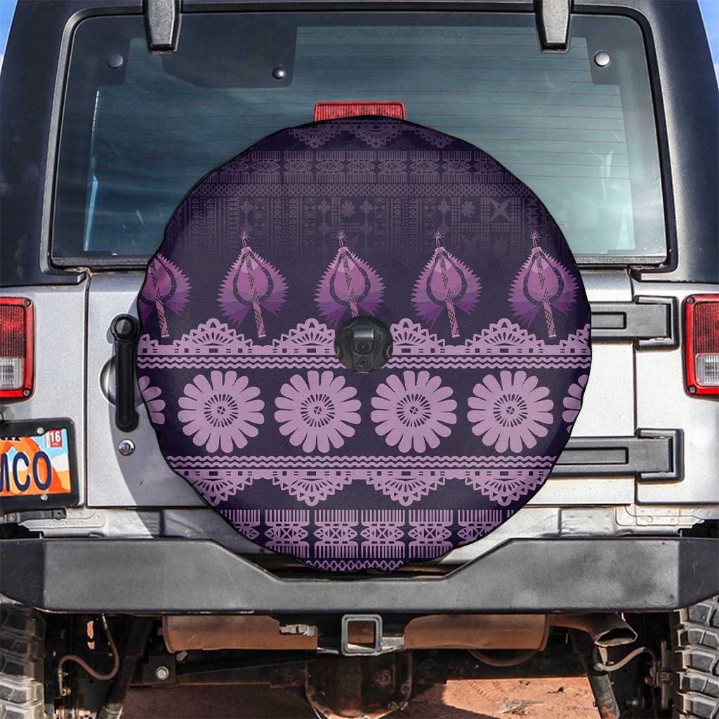 Bula Fiji Iri ni Meke Spare Tire Cover Lokaloka Fijian Masi - Polynesian Pride