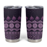 Bula Fiji Iri ni Meke Tumbler Cup Lokaloka Fijian Masi - Polynesian Pride