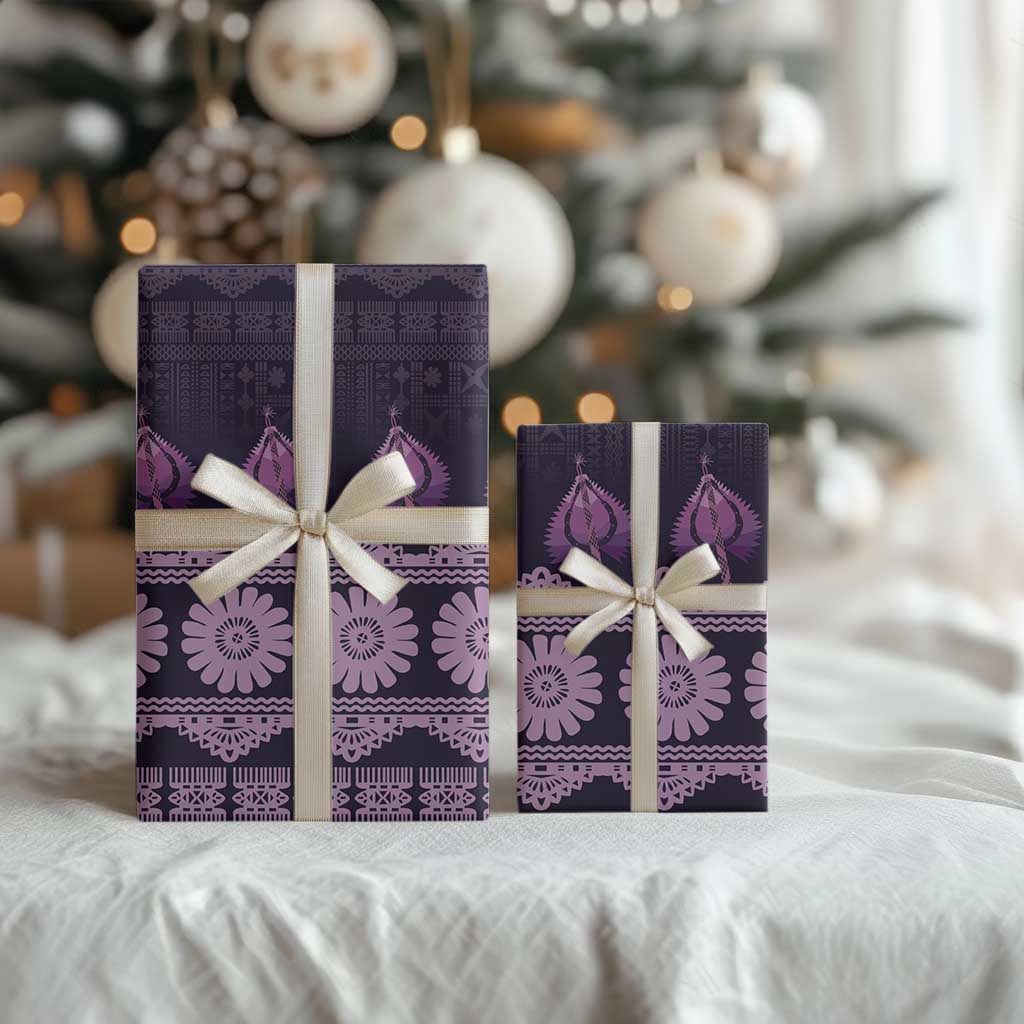 Bula Fiji Iri ni Meke Wrapping Paper Lokaloka Fijian Masi - Polynesian Pride