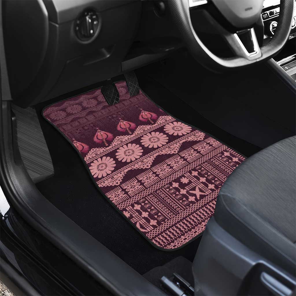 Bula Fiji Iri ni Meke Car Mats Piqi Fijian Masi - Polynesian Pride
