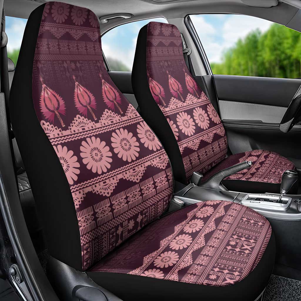 Bula Fiji Iri ni Meke Car Seat Cover Piqi Fijian Masi - Polynesian Pride