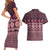 Bula Fiji Iri ni Meke Couples Matching Short Sleeve Bodycon Dress and Hawaiian Shirt Piqi Fijian Masi - Polynesian Pride