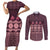 Bula Fiji Iri ni Meke Couples Matching Short Sleeve Bodycon Dress and Long Sleeve Button Shirt Piqi Fijian Masi - Polynesian Pride