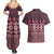 Bula Fiji Iri ni Meke Couples Matching Summer Maxi Dress and Hawaiian Shirt Piqi Fijian Masi - Polynesian Pride