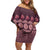 Bula Fiji Iri ni Meke Family Matching Off Shoulder Short Dress and Hawaiian Shirt Piqi Fijian Masi - Polynesian Pride