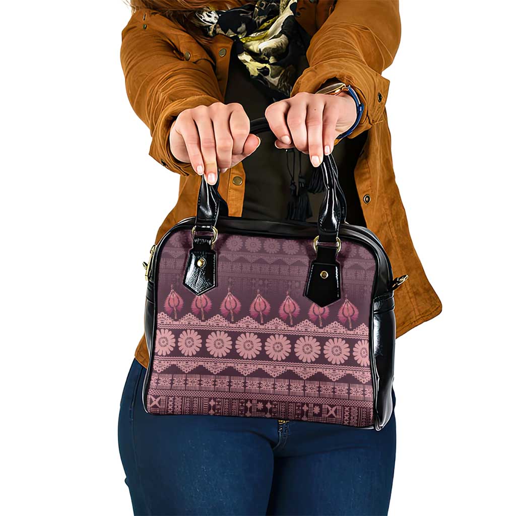 Bula Fiji Iri ni Meke Shoulder Handbag Piqi Fijian Masi - Polynesian Pride