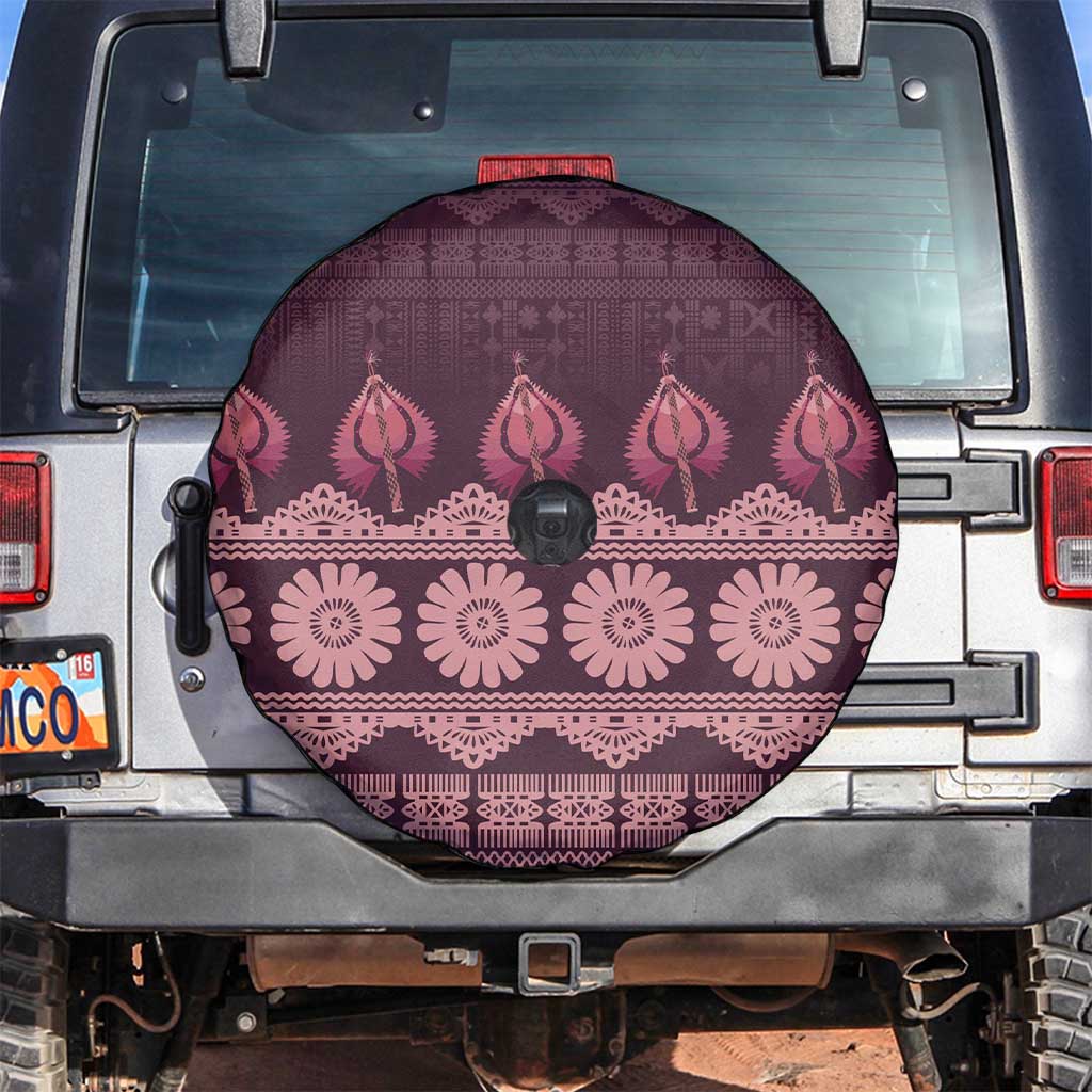 Bula Fiji Iri ni Meke Spare Tire Cover Piqi Fijian Masi - Polynesian Pride