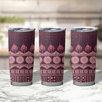 Bula Fiji Iri ni Meke Tumbler Cup Piqi Fijian Masi - Polynesian Pride