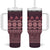 Bula Fiji Iri ni Meke Tumbler With Handle Piqi Fijian Masi - Polynesian Pride