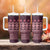 Bula Fiji Iri ni Meke Tumbler With Handle Piqi Fijian Masi - Polynesian Pride