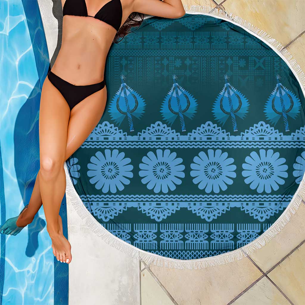 Bula Fiji Iri ni Meke Beach Blanket Karakarawa Fijian Masi - Polynesian Pride