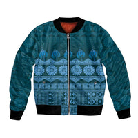 Bula Fiji Iri ni Meke Bomber Jacket Karakarawa Fijian Masi - Polynesian Pride