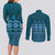 Bula Fiji Iri ni Meke Couples Matching Long Sleeve Bodycon Dress and Long Sleeve Button Shirt Karakarawa Fijian Masi - Polynesian Pride